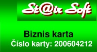 Nová mini Biznis karta St@ir Softu.